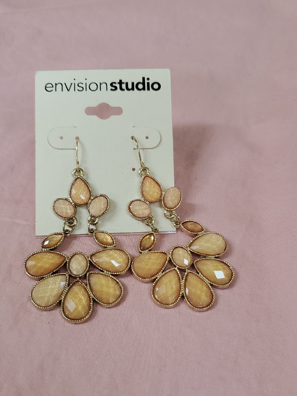 Envision Studio Peach Blossom Statement Earrings